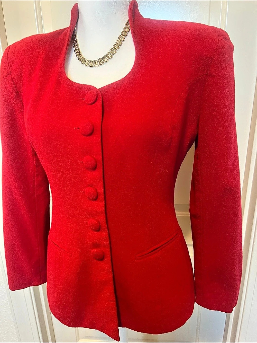 Sunny Names Red Blazer Size 10 Like New